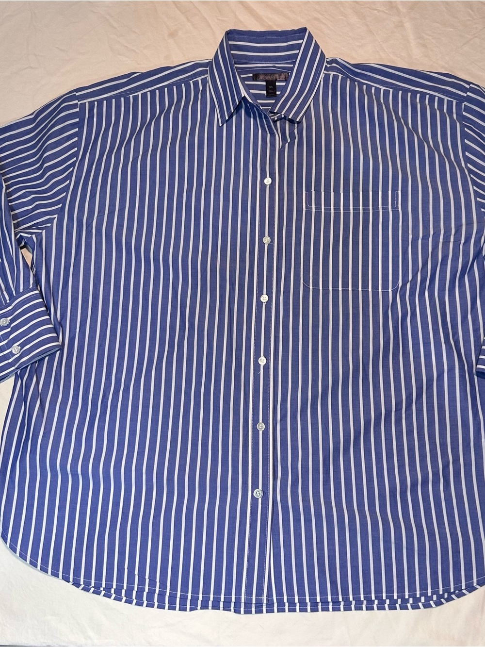 Banana Republic Women’s Oversized Striped Button Down Cotton Shirt Womens XXL